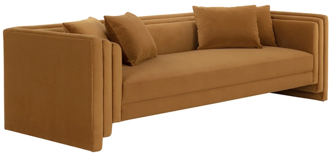 Sunpan Kira Sofa Meg Gold — supplied screenshot