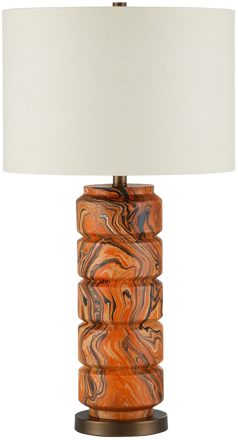 Currey & Company Crantock Orange Table Lamp