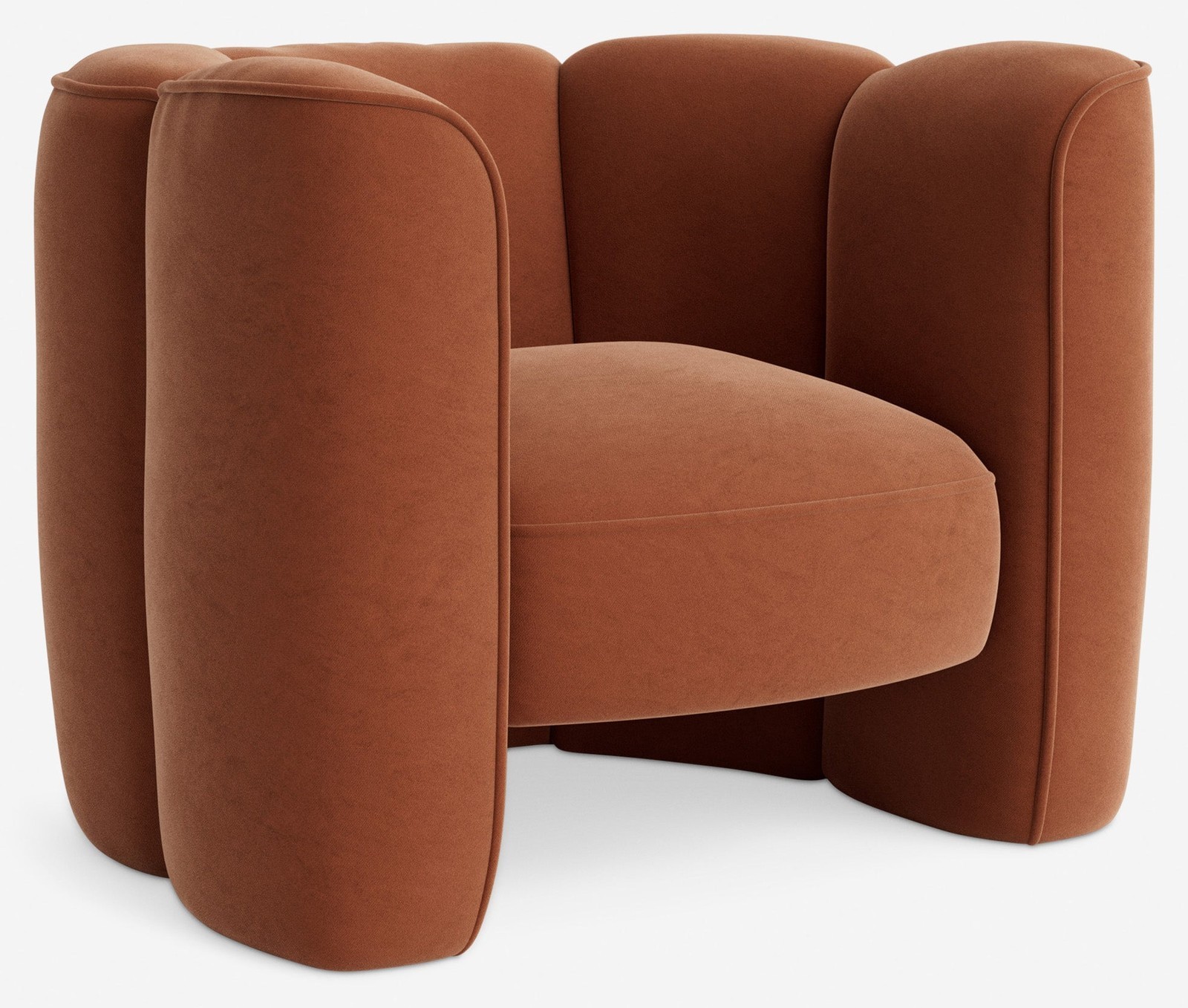 Mila Accent Chair — Rose Vintage Velvet