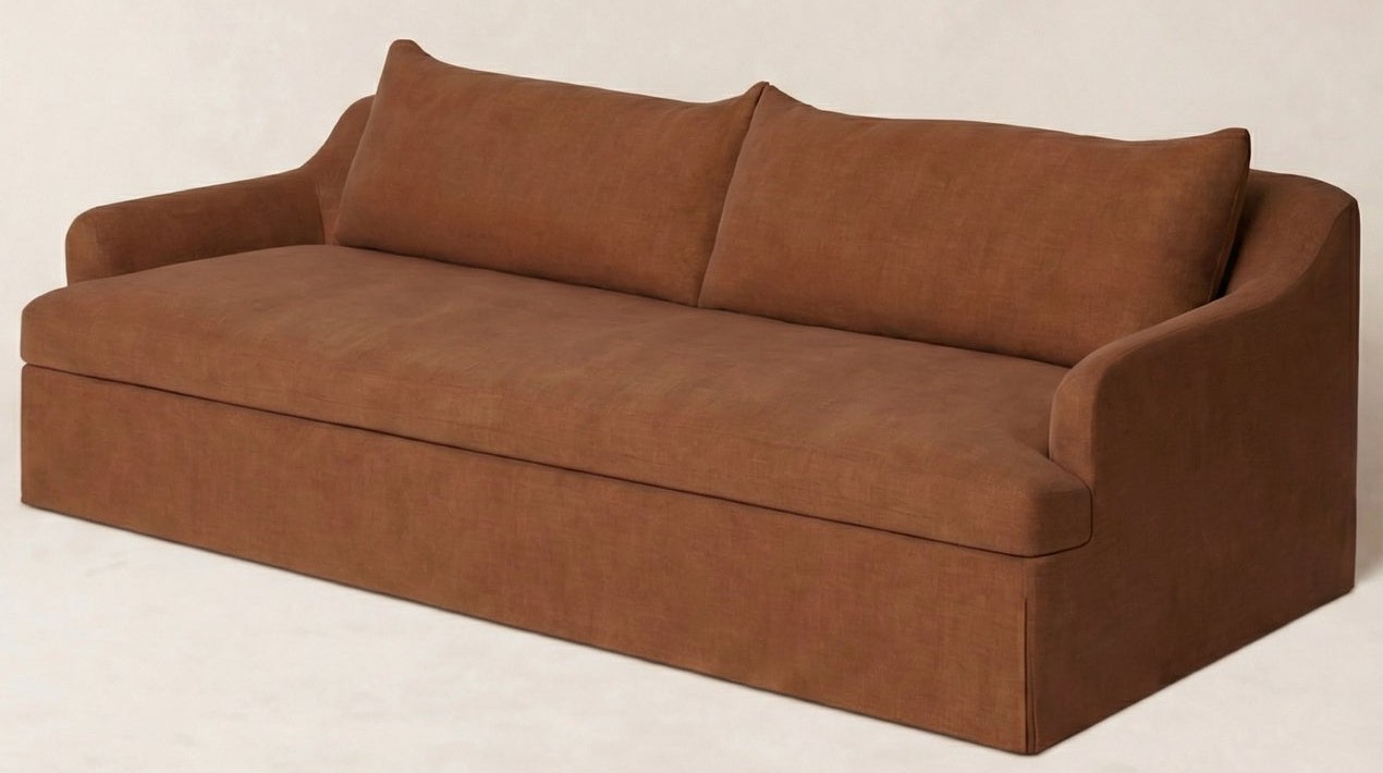 House of Leon Antwerp Sofa in Rust, 96-inch version