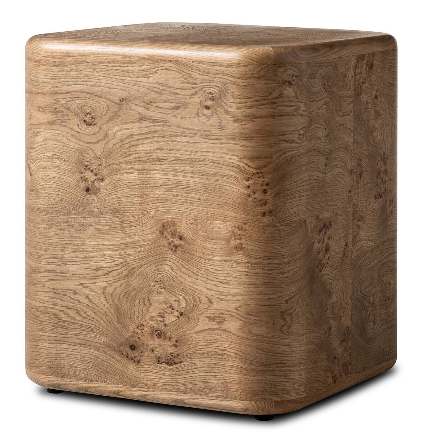Brindle End Table — Wheat Burl Oak