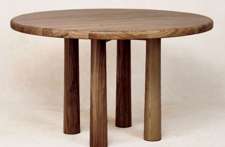 House of Leon round topa topa dining table mocha