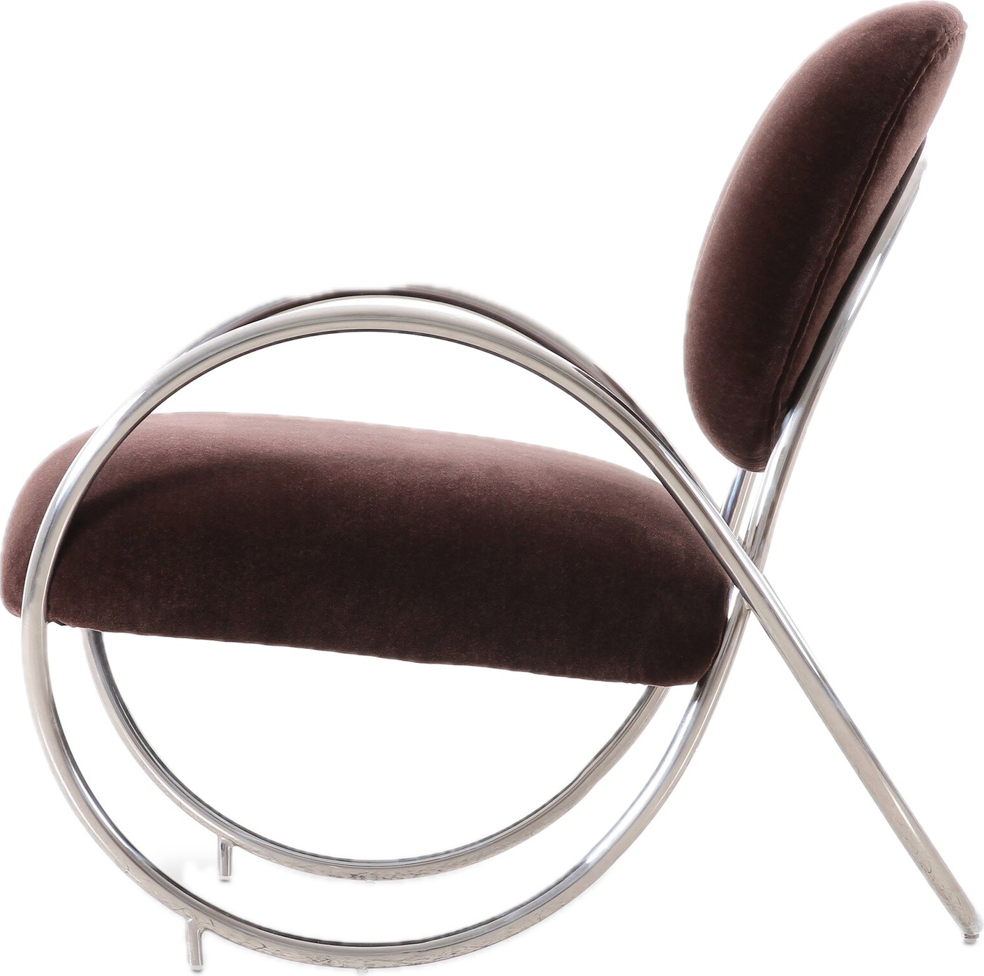Borro Chair Monte Chocolate — side view