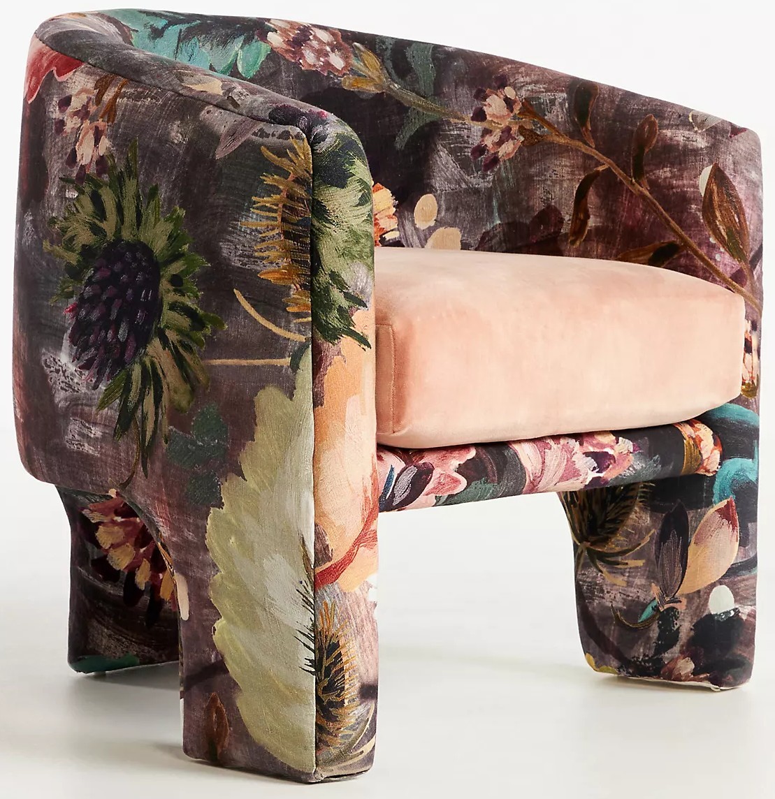 Effie Lena Velvet Tripod Chair — supplied product photo