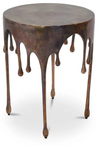 Copperworks Accent Table Antique Copper — supplied screenshot