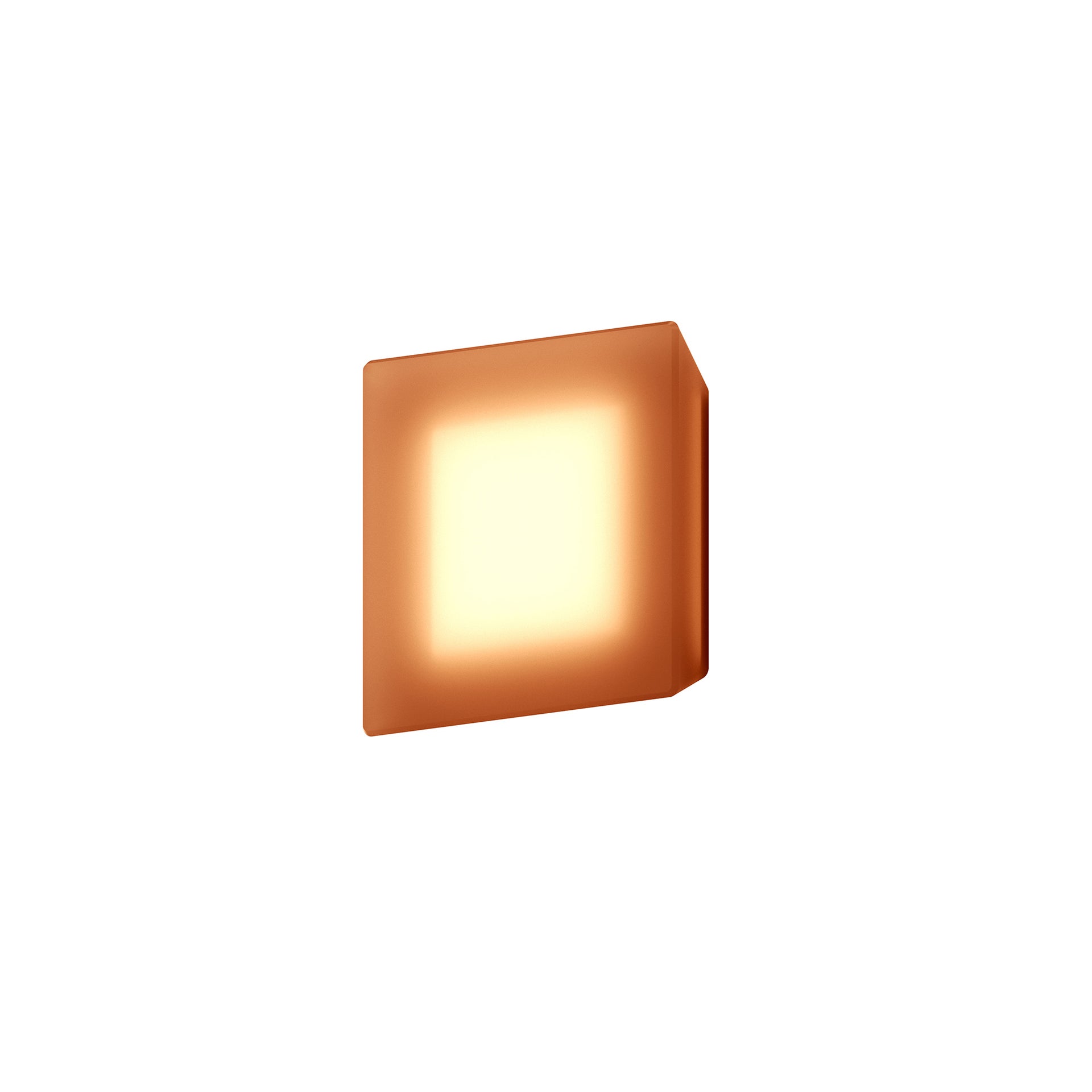 Sonneman Mist Wall Sconce 7540.98A in Textured White with square amber glass · official manufacturer image
