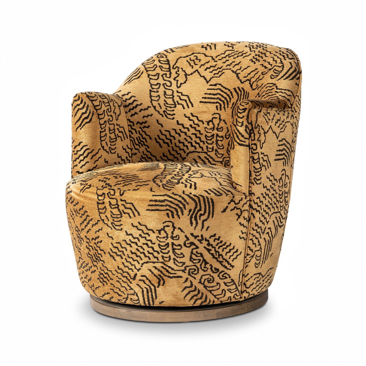 Four Hands Aurora Swivel Chair · Balkan Ochre