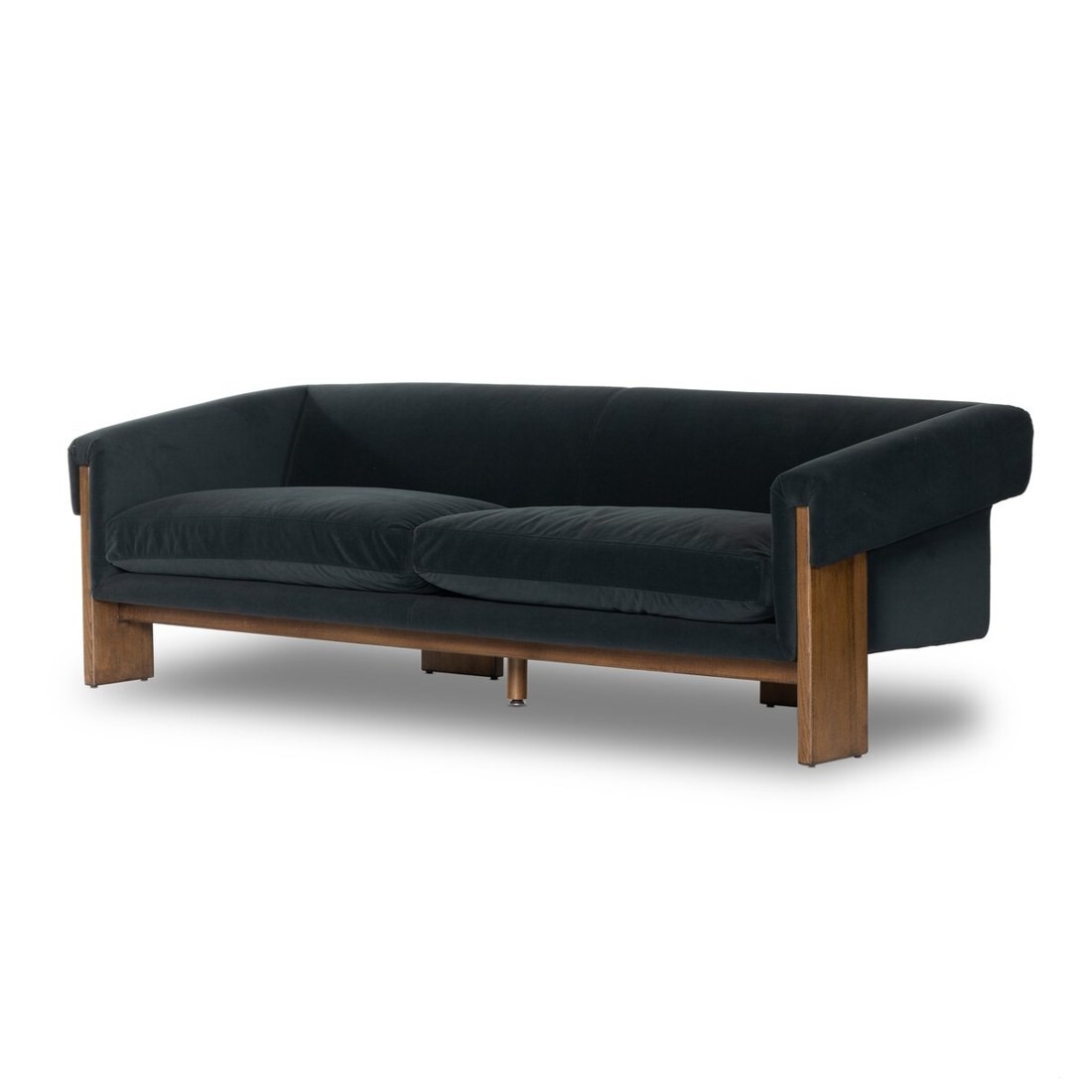 Cairo Sofa · Modern Velvet Smoke