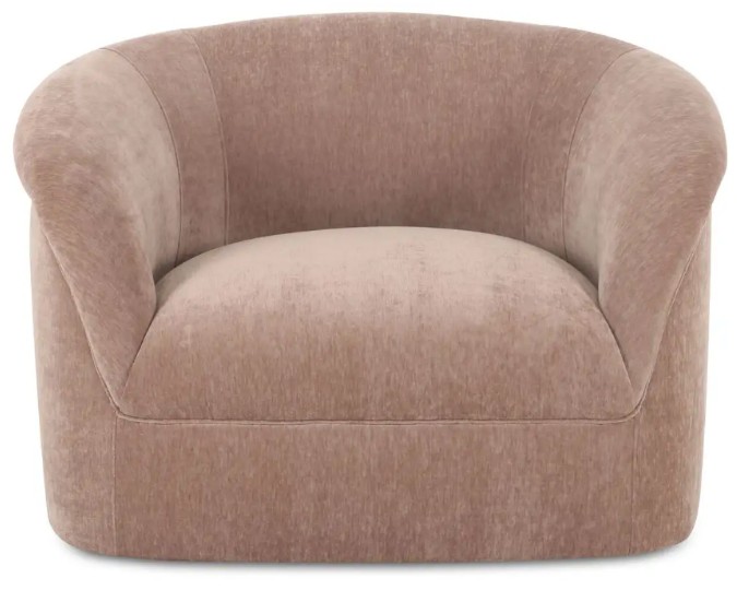 Thora Lounge Chair Blush — supplied screenshot