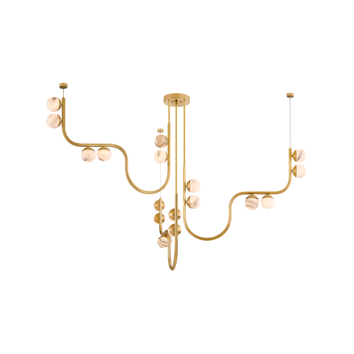 Corbett Avignon Chandelier 139-68-VB in Vintage Brass · official manufacturer image