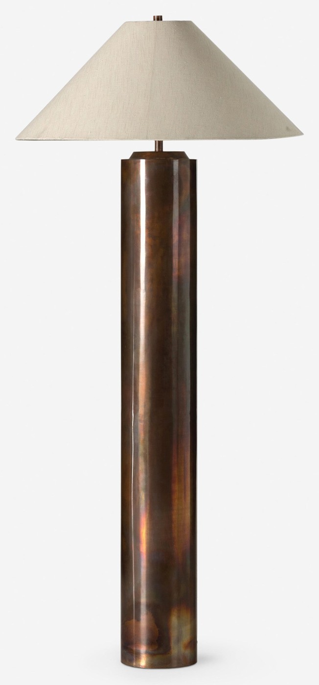 Sevigne Floor Lamp — Burnt Brass