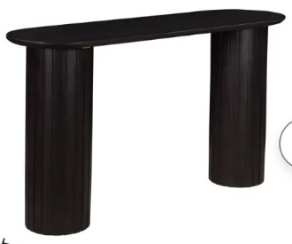 Povera Console Table Black — supplied screenshot
