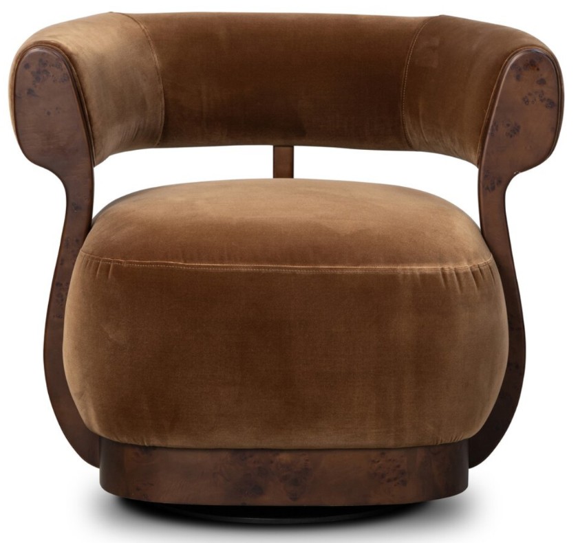 Four Hands Yuri Swivel Chair Surrey Ochre — supplied screenshot