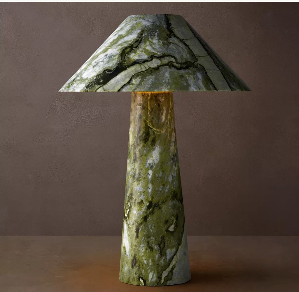 Mycena Round Stone Accent Lamp