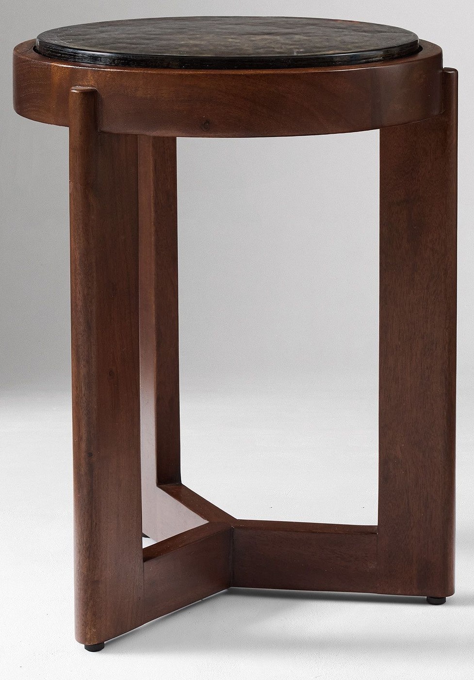 Fleurette Side Table — Cognac Glass