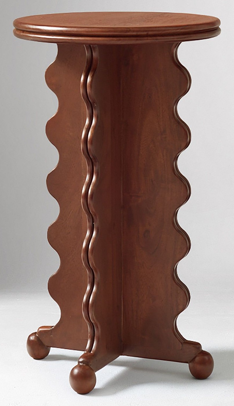 Pierce and Ward Scalloped Drink Table